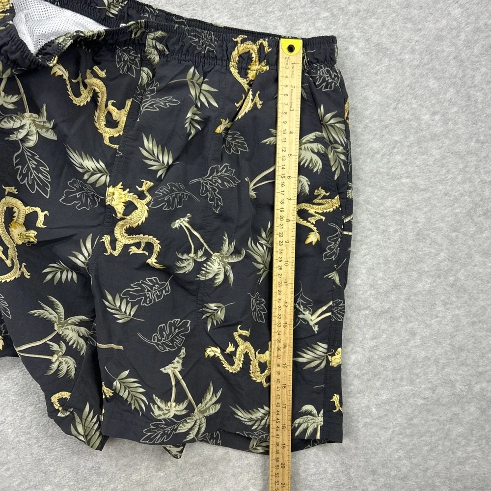 Tommy Bahama Shorts Men Large Hawaiian Chinese Dragon Tropical Swim Trunks Board